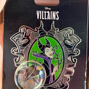 Pink a la Mode Maleficent Sleeping Beauty Diablo Snowglobe Pin Disney